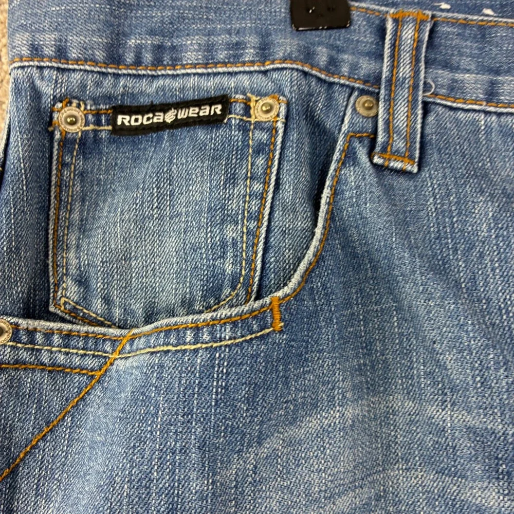 Rocawear Y2K Original Fit Jeans Mens 38x34 Denim Streetwear Y2K Baggy Straight
